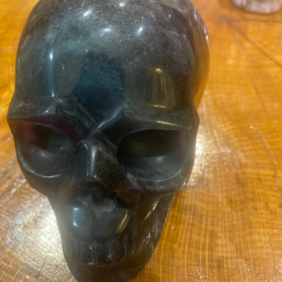 fluorite skull. Rainbow